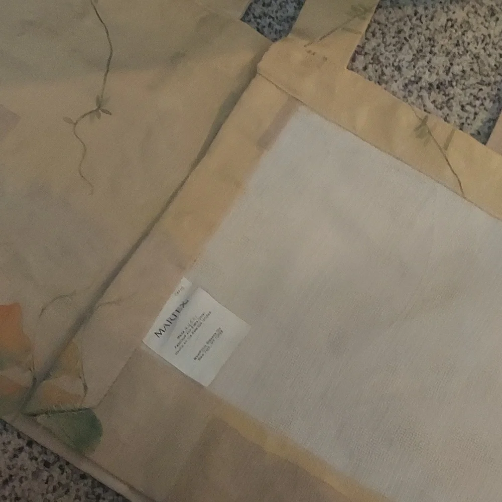 Vintage Martex patchwork Valance Curtain